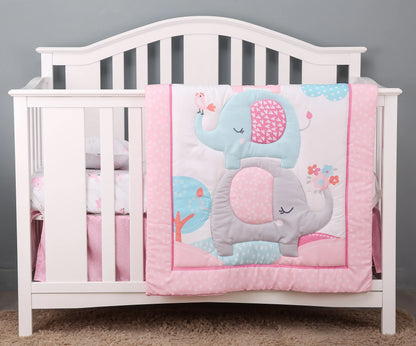 New rainbow design 3 pcs Baby Crib Bedding Set