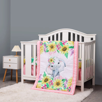 New rainbow design 3 pcs Baby Crib Bedding Set