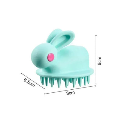 Cute Rabbit Silicone Shampoo Scalp Hair Massager