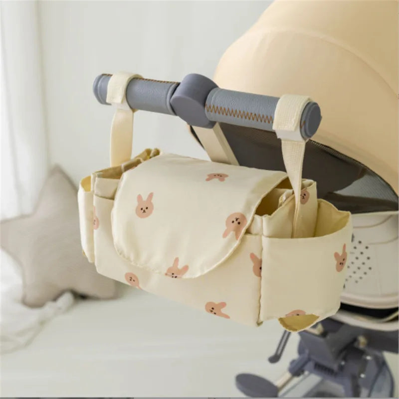 Baby Stroller Bag Pram Organizer Cartoon Bottle