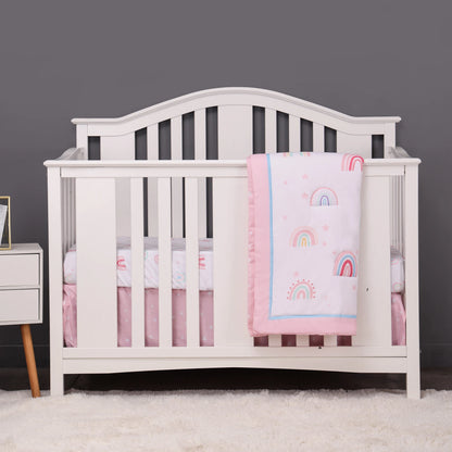 New rainbow design 3 pcs Baby Crib Bedding Set