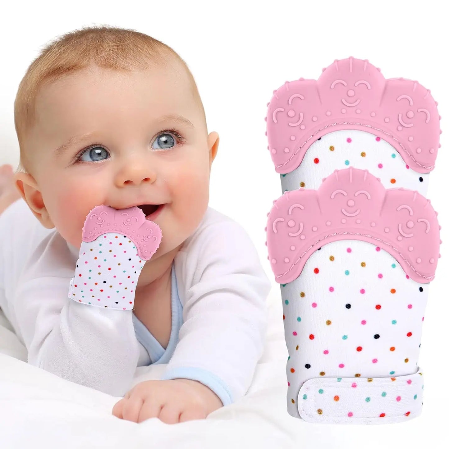 Food grade silicone Gloves Baby Teether Gloves