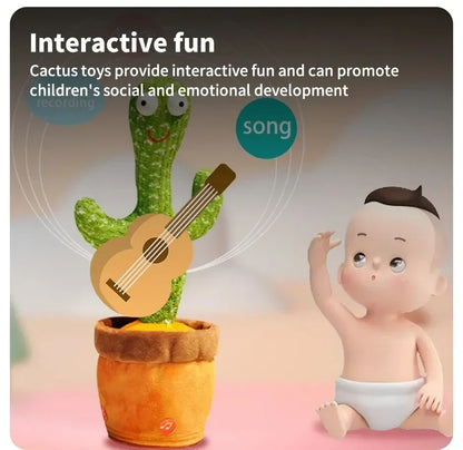 Dancing Cactus Repeat Talking Toy Electronic