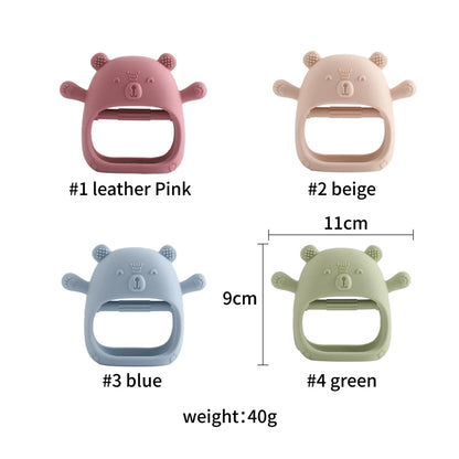 Baby Teether Gloves Kids Cartoon Bear Teething