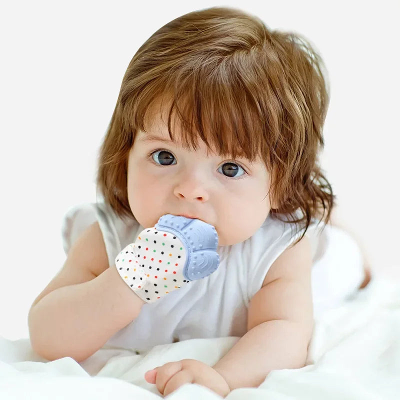 Food grade silicone Gloves Baby Teether Gloves