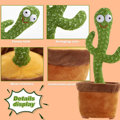 Dancing Cactus Repeat Talking Toy Electronic