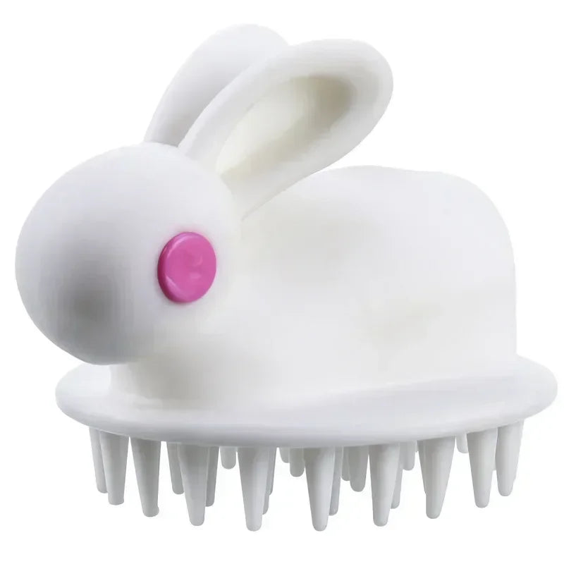 Cute Rabbit Silicone Shampoo Scalp Hair Massager