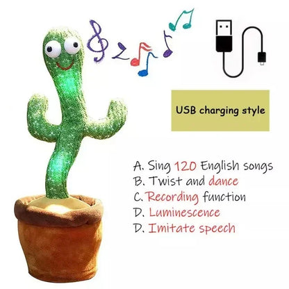 Dancing Cactus Repeat Talking Toy Electronic