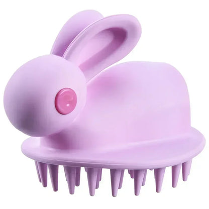 Cute Rabbit Silicone Shampoo Scalp Hair Massager