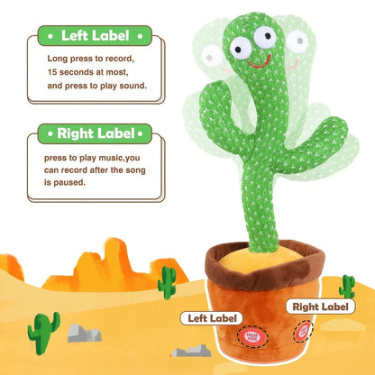 Dancing Cactus Repeat Talking Toy Electronic