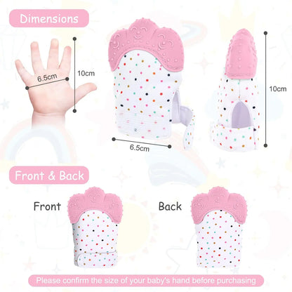 Food grade silicone Gloves Baby Teether Gloves