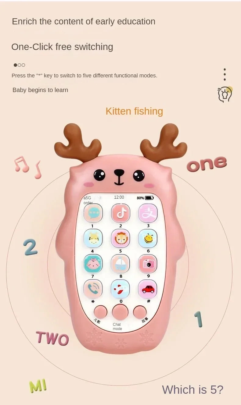 Baby Phone Toys Bilingual Telephone Teether