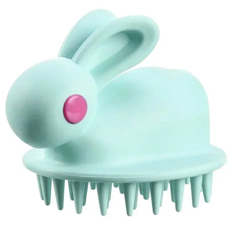 Cute Rabbit Silicone Shampoo Scalp Hair Massager