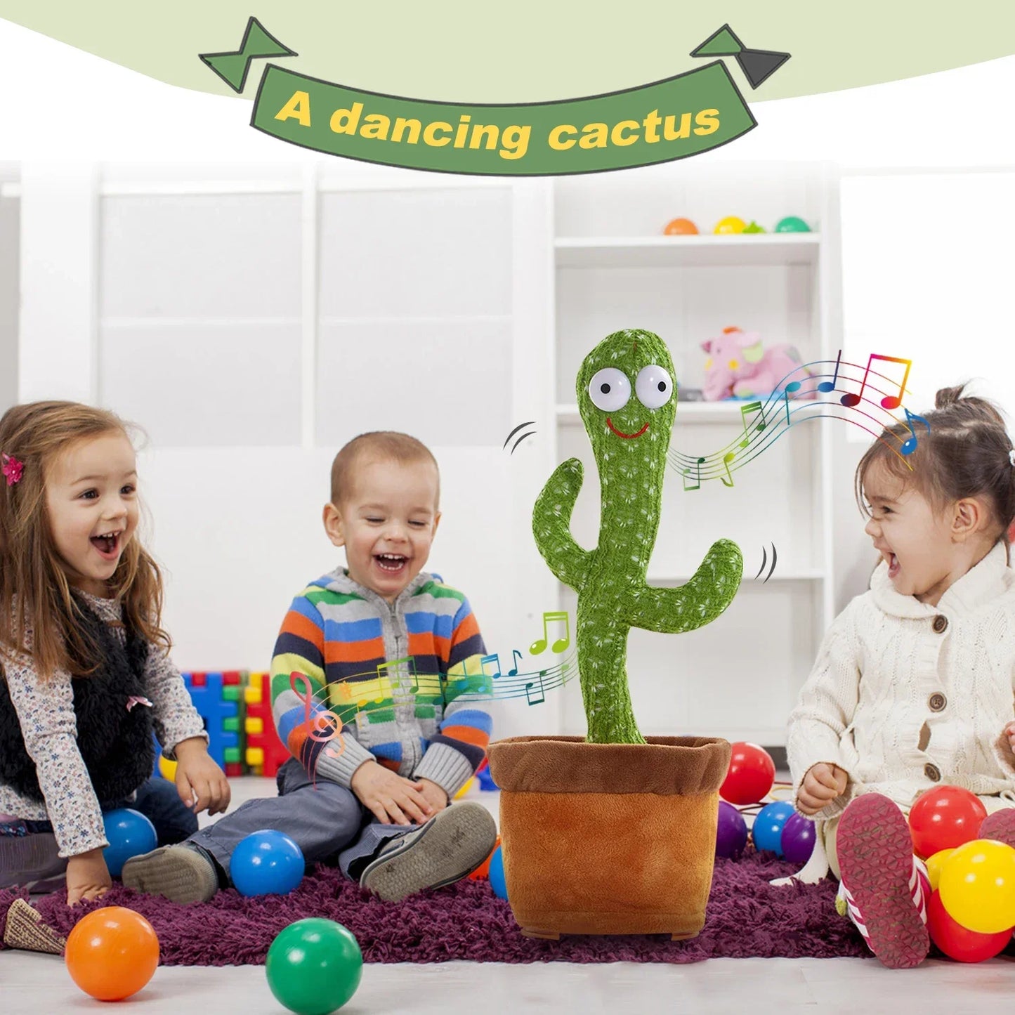 Dancing Cactus Repeat Talking Toy Electronic